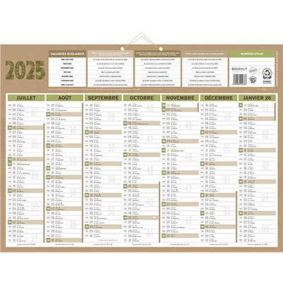 Calendrier Natura 2025 - Calendriers-1