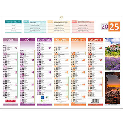 Calendrier 4 saisons 2025 - Calendriers-1