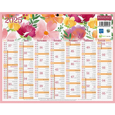 Calendrier Fleurs 2025 - Calendriers-1