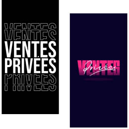 Affiches ventes privées