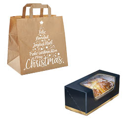 Boîtes à buche de Noël - Emballage Boulangerie/Pâtisserie - Rouxel