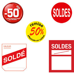 Etiquettes Soldes