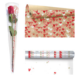 Papiers cadeaux et films St Valentin